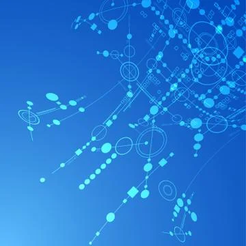 Blue technology background. Vector 스톡 일러스트