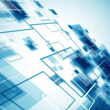 Blue technology background. Vector Illustrazione stock