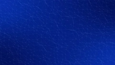 Blue Technology background white lighting dots and lines pattern loop animation Stock Footage 291567820