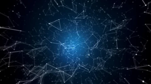 Blue Technology Beautiful Loop Animation Stock Footage 124680104