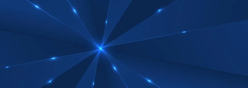 Blue technology big data wide banner. Abstract digital hi tech concept 스톡 일러스트