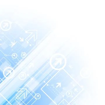 Blue technology business template background. 스톡 일러스트
