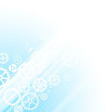 Blue technology business template background. Stock Illustration
