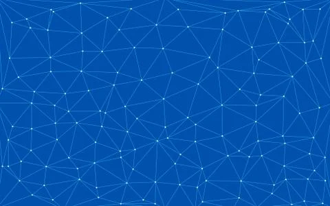Blue technology digital background with triangle shapes Stockillustratie
