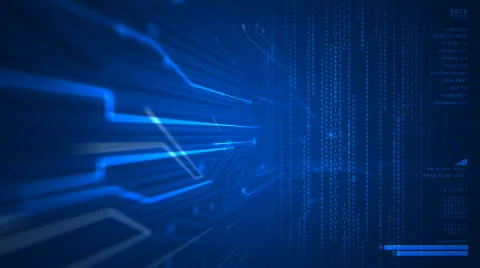 Blue Technology Stock Footage