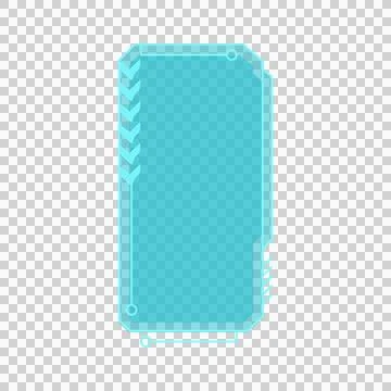 Blue technology futuristic chat bar element isolated eps 10 Stock Illustration