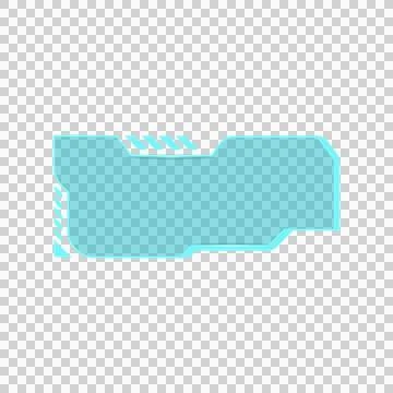 Blue technology futuristic frame element graphic eps 10 Stock Illustration