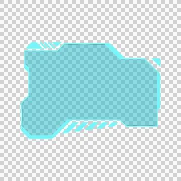 Blue technology futuristic frame element design eps 10 Stock Illustration