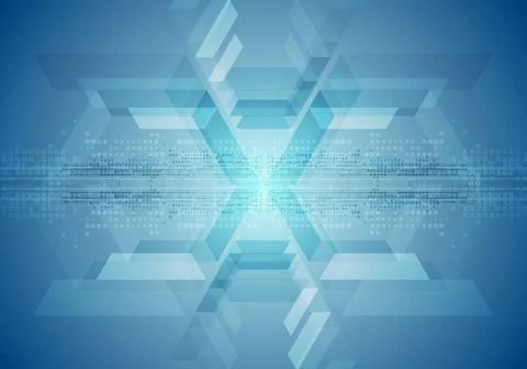 Blue technology geometric background Blue technology geometric background.... 스톡 사진