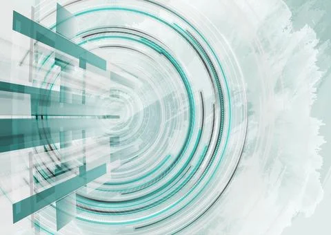 Blue technology geometric grunge abstract background 스톡 일러스트