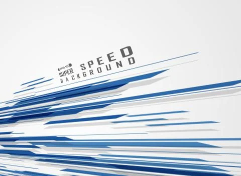 Blue technology line pattern of speed futuristic background. 스톡 일러스트