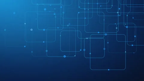 Blue Technology Network Abstract Background With Connected Nodes 스톡 동영상 346032248
