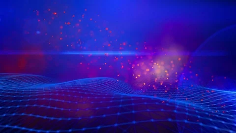 blue technology plexus background | Stock Video | Pond5