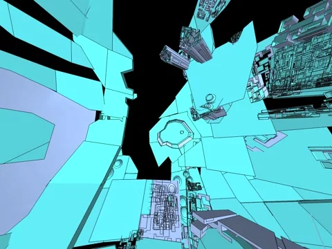 Blue Technology Sphere Stock Footage 1071844