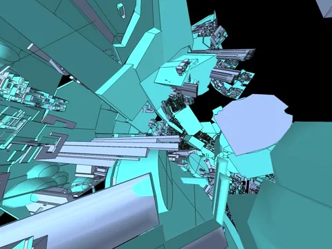 Blue Technology Sphere Stock Footage 1071853