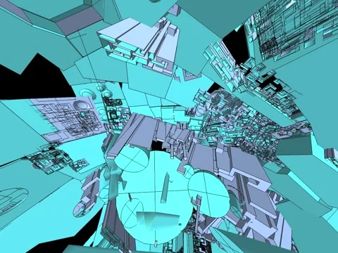 Blue Technology Sphere 動画素材 1071861