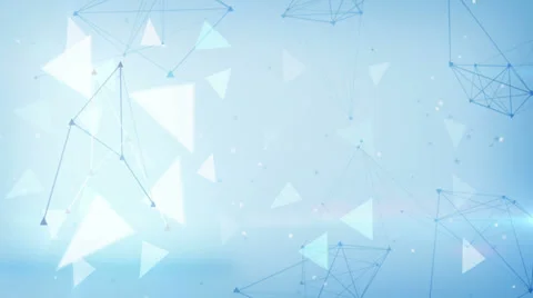 blue technology triangles loopable backg... | Stock Video | Pond5