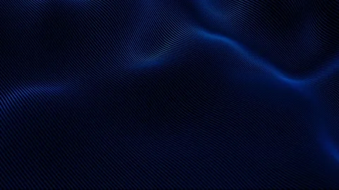 Blue Technology Wave Background Seamless Loop. 4K Digital Particle Flow, Fu.. Video stock 317459127