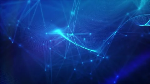 Blue Technology Wave Showing Digital Network Communication Stock Footage 321464155