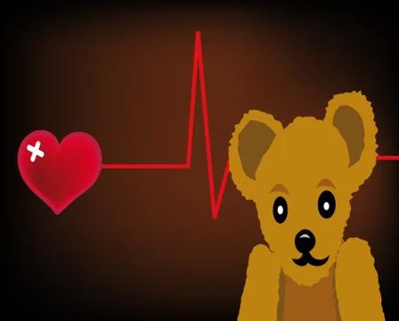 Blue teddy bear Stock Illustration