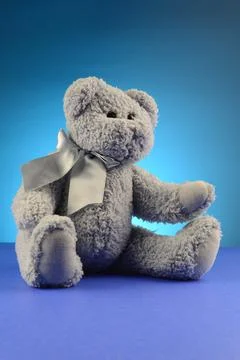 Blue Teddy Bear Stock Photos