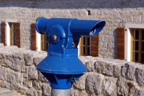 Blue telescope Stock Photos