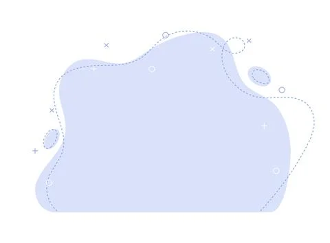 Blue template banner like cloud Stock Illustration