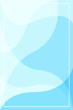 Blue template banner with frame white on soft blue wave geometric background, イラスト素材