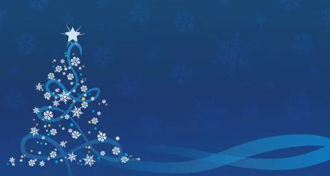 Blue template christmas background Stock Illustration