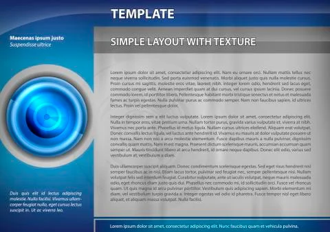 Blue template Stock Illustration