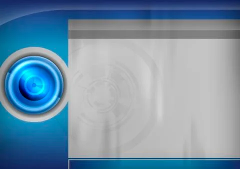 Blue template 스톡 일러스트