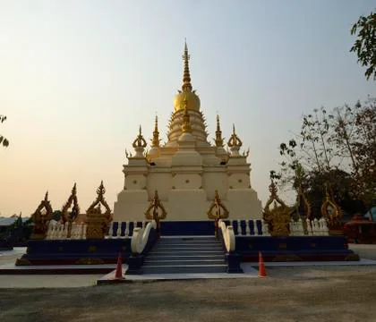 The blue temple Stock Photos