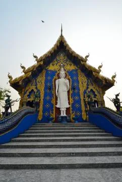The blue temple Stock Photos