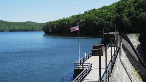 Blue Tennessee River Stock Footage 75597718