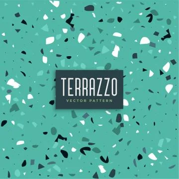 Blue terrazzo texture pattern background Stock Illustration
