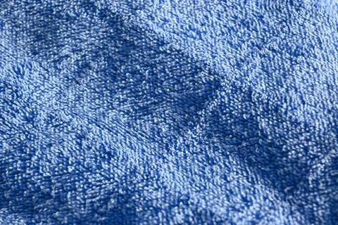 Blue terry cloth texture Stock Photos