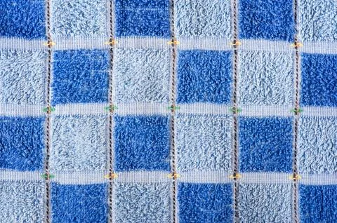 Blue terrycloth texture abstract Stock Photos