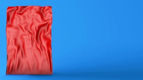 Blue text background with red 3D canvas Video stock 114239055