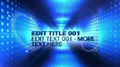 Blue Text Tunnel Stock After Effects