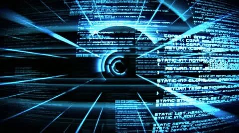 Blue text unfold Stock Footage 12760078