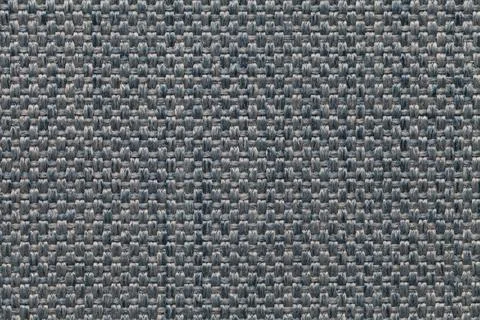 Blue textile background with checkered pattern, closeup. Structure of the fab Stock Photos