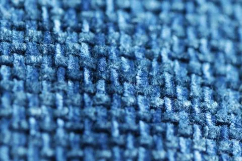 Blue textile close up Stock Photos