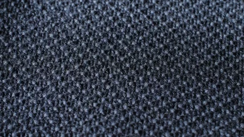 Blue textile cloth texture close-up macro. Fashion fabric multicolor. Cotton Stock Footage 263084444