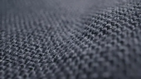 Blue textile jeans cloth texture close-up macro. Fashion fabric multicolor Stock Footage 285437325