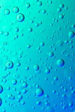 Blue texture background oil bubble in water wallpaper Stock Illustration