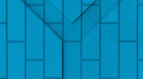 Blue texture brick wallpaper 3d illustration render Ilustración de archivo