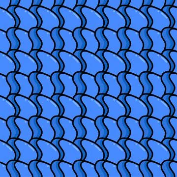 Blue texture bulb seamless pattern textile print. repeat pattern background d Illustrazione stock