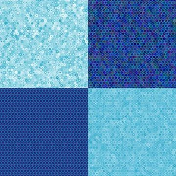 Blue texture of hexagons Stock Illustration