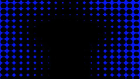 Blue texture . Hypnosis halftone psychedelic art . Graphic trendy syntwave ba Illustrazione stock