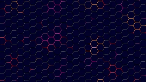 A blue texture made of hexagons. cyberphone. background animation Stock Footage 277398274